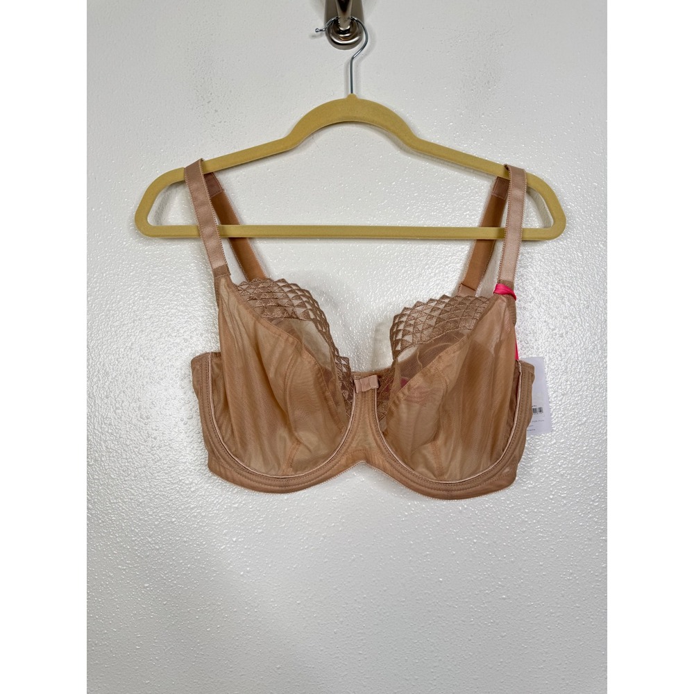 Cleo by Panache Asher Balconnet Bra 9971 Latte Beige 36FF NWT